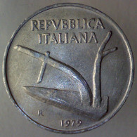 REPUBBLICA ITALIANA 10 Lire Spighe 1979 SPL QFDC  - 10 Lire