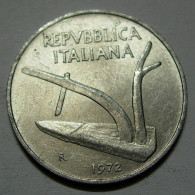 REPUBBLICA ITALIANA 10 Lire Spighe 1972 QSPL  - 10 Liras