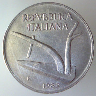 REPUBBLICA ITALIANA 10 Lire Spighe 1982 FDC  - 10 Liras