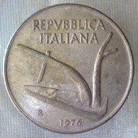 REPUBBLICA ITALIANA 10 Lire Spighe 1976 BB QSPL  - 10 Lire