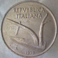 REPUBBLICA ITALIANA 10 Lire Spighe 1979 SPL QFDC  - 10 Lire