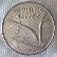 REPUBBLICA ITALIANA 10 Lire Spighe 1976 BB QSPL  - 10 Liras