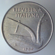 REPUBBLICA ITALIANA 10 Lire Spighe 1982 FDC  - 10 Liras
