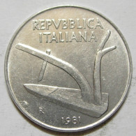 REPUBBLICA ITALIANA 10 Lire Spighe 1981 SPL QFDC  - 10 Lire