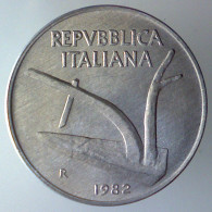 REPUBBLICA ITALIANA 10 Lire Spighe 1982 FDC  - 10 Liras