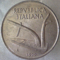 REPUBBLICA ITALIANA 10 Lire Spighe 1979 SPL QFDC  - 10 Lire