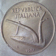 REPUBBLICA ITALIANA 10 Lire Spighe 1981 SPL QFDC  - 10 Lire