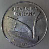 REPUBBLICA ITALIANA 10 Lire Spighe 1979 SPL QFDC  - 10 Lire