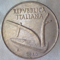 REPUBBLICA ITALIANA 10 Lire Spighe 1980 QSPL  - 10 Lire