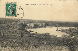 Dpts Div. -ref-BK492- Lot Et Garonne - Castelmoron Sur Lot - Vue Panoramique - Pont Suspendu - - Castelmoron