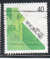 NEW ZEALAND NUOVA ZELANDA 1987 MAORI FIBER ART PONA KNOT 40c USED USATO OBLITERE' - Usados