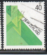 NEW ZEALAND NUOVA ZELANDA 1987 MAORI FIBER ART PONA KNOT 40c USED USATO OBLITERE' - Usati