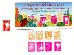 Nouveau Carnet Cagou De Timbres Pour Affranchissement Complémentaire + 1 Timbre Du Carnet Cagou 2022 - Postzegelboekjes