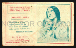 Uruguay Mother Day Waldensian Evangelical Church Postcard Original Ca1910 La Paz - Uruguay