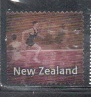 NEW ZEALAND NUOVA ZELANDA SPORT RUNNING RUNNERS LABEL 3d USED USATO OBLITERE' - Otros & Sin Clasificación