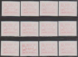 ATM 68 - KVBP - Alle Verschillende Getallen 1/9 En 10,13,24 F - Postfris