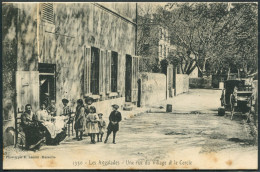 Marseille - Les Aygalades - Une Rue Du Village Et Le Cercle - N°1330 Phot. E. Lacour - Voir 2 Scans Larges & Descriptif - Nordbezirke, Le Merlan, Saint-Antoine