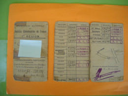 Société   Colombophile De France  Carnet Coordonnées Et Distance établies Pigeon Voyageur 1948 ETAT - Sonstige & Ohne Zuordnung