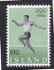 ISLANDE - N°342 ** (1964)  J.O DE TOKYO - Unused Stamps