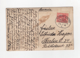 1914 Dt. Reich Schiffspost Bildpostkarte Stierkampf Vigo Dt. Seepost Linie Hamburg Südamerika L. - Lettres & Documents