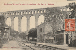 CPA-13-ROQUEFAVOUR-La Gare Et L'aqueduc - Roquefavour