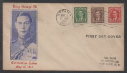 CANADA - OTTAWA / 1937 CORONATION - COURONNEMENT ENVELOPPE FDC (ref LE5008) - Covers & Documents