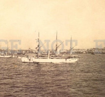 ENDED CAÑONERA SUAREZ Battleship Military Uruguay PORT Real Photo RPPC Postcard C1902 - Uruguay