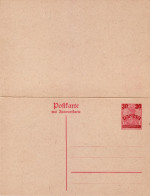 DANZIG 1920 POSTCARD MiNr P 9  (*) - Postwaardestukken