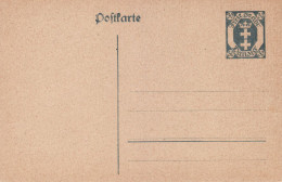 DANZIG 1921 POSTCARD MiNr P 11  (*) - Postal  Stationery