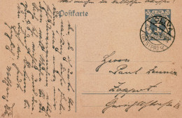 DANZIG 1921 POSTCARD MiNr P 11 SENT FROM OLIVA - Postwaardestukken