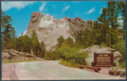 Mt. Rushmore National Memorial, Black Hills, So. Dak. - Posted 1958 - Mount Rushmore