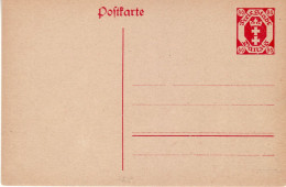 DANZIG 1921 POSTCARD MiNr P 16  (*) - Postwaardestukken