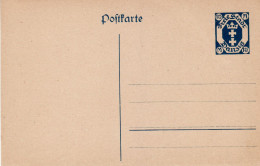 DANZIG 1922 POSTCARD MiNr P 21  (*) - Postwaardestukken