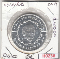 H0236 MONEDA HOLANDA 10 EUROS 2017 PROOF - Netherlands