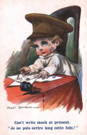 Fred SPURGIN - Cpa Illustrateur - Je Ne Puis écrire Long Cette Fois - WW1 - Militaria - Spurgin, Fred