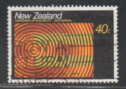 NEW ZEALAND NUOVA ZELANDA 1988 ELECTRIFICATION CENTENARY GEOTHERMAL 40c USED USATO OBLITERE' - Used Stamps