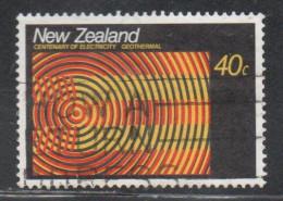 NEW ZEALAND NUOVA ZELANDA 1988 ELECTRIFICATION CENTENARY GEOTHERMAL 40c USED USATO OBLITERE' - Usados