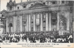 Photo Meurisse - CANONISATION DE SAINTE JEANNE D'ARC A ROME 16 MAI 1920 -Devant L'Eglise Saint-Pierre................... - Manifestazioni