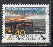 NEW ZEALAND NUOVA ZELANDA 2010 TOURIST ATTRACTIONS LAKE ROTORUA 2.40$ USED USATO OBLITERE' - Usados