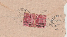 INDIA UPRATED GWALIOR PSE TO BOMBAY - 1902-11  Edward VII