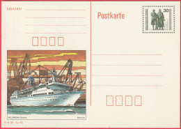 CP - Entier Postal (Allemagne - RFA) - MS Arkona Rostock - Postkarten - Ungebraucht