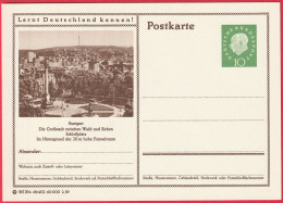 CP - Entier Postal (Allemagne - RFA) - Stuttgart Grande Ville Entre Forêt Et Vignes - Schloßplatz - Postkarten - Ungebraucht