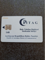 AZERBAIDJAN CHIP CARD ALLO BAKOU  140U Sc7 UT - Azerbaiyan
