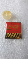 Pin's Buvez Coca-Cola Coke Marques Déposées Sports - Coca-Cola