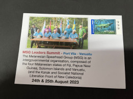 29-8-2023 (3 T 33) MSG Leaders Summit 2023 In Port Vila - Vanuatu - Cartas & Documentos