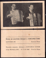 Argentina - Men With Piano Accordion - Publicity Postcard - Hommes