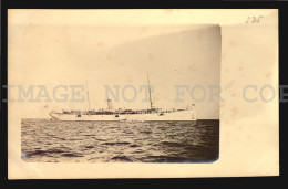 USS UNIDENTIFIED Battleship Military Spanish-Amer War Real Photo Albumen C1902 - Collezioni E Lotti