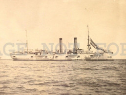 USS Chicago Battleship Military Spanish-Amer War Real Photo RPPC Postcard C1902 - Collections & Lots