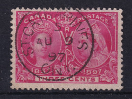 CANADA 1897 - Canceled - Sc# 53 - Jubilee 3c - Gebruikt