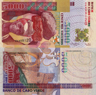 CAPE VERDE 5000 Escudos From 2000, P67, UNC - Cabo Verde